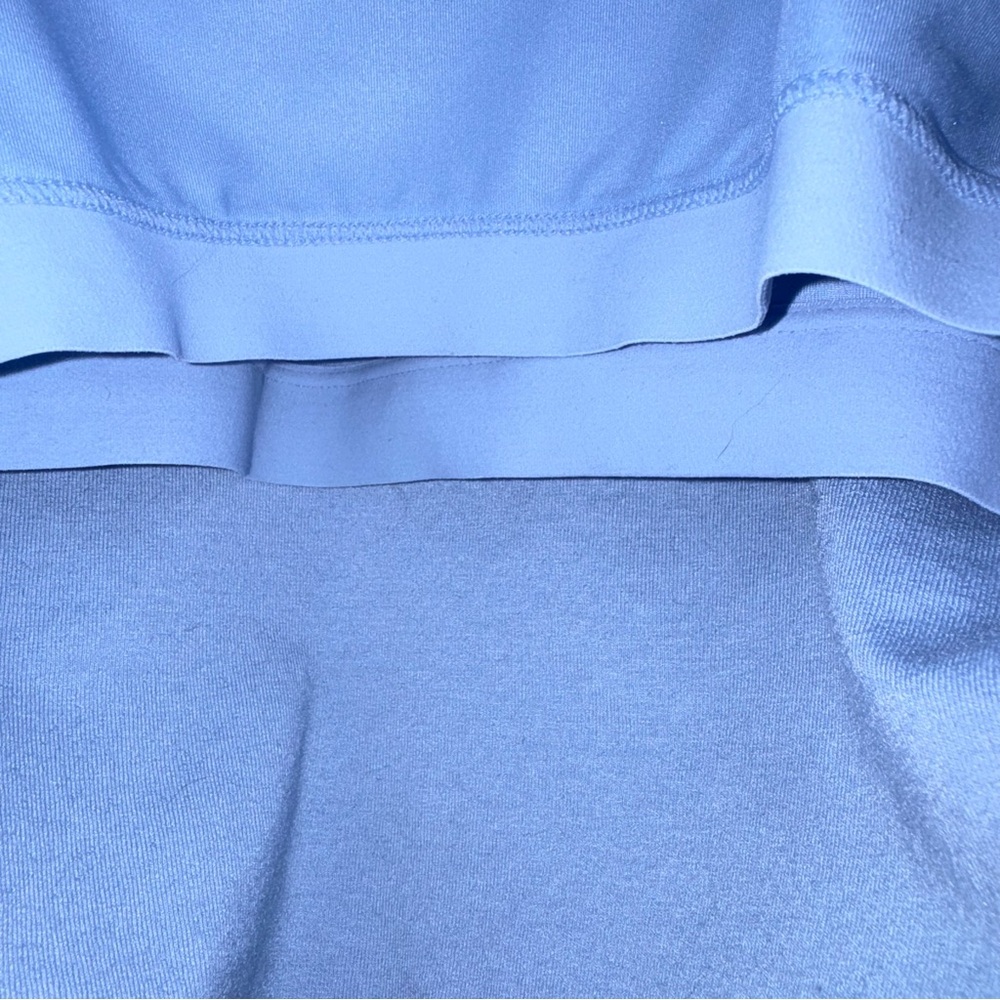 ALO Yoga Light Blue Ribbed Knit Crop Top - Picture 6 of 7